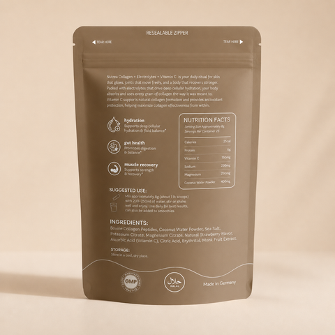 Nutrea collagen nutrition and ingredient information